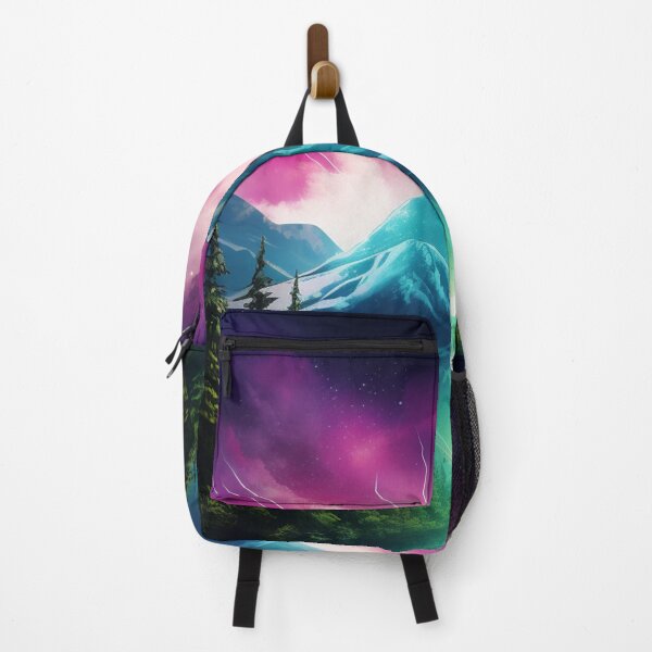Item preview, Northern Light Aurora Borealis Scenery Mountains Rivers Trees designed and sold by NLTees.
