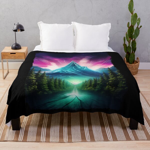 Item preview, Northern Light Aurora Borealis Scenery Mountains Rivers Trees designed and sold by NLTees.