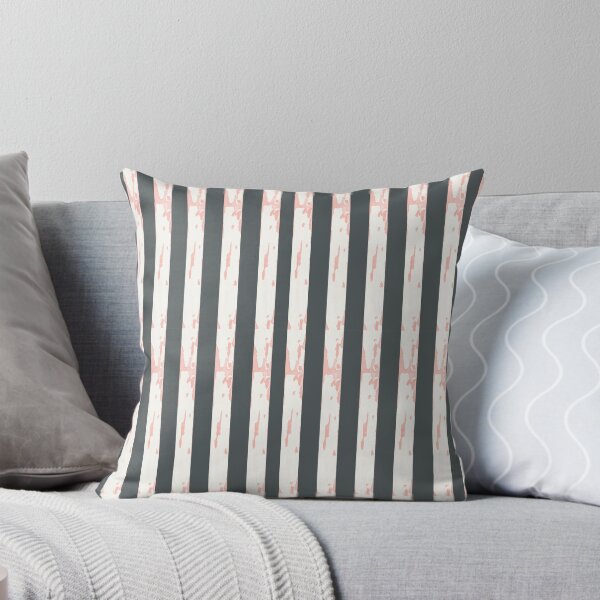 Item preview, Watercolor Tree Trunks: White and Pink Striped Bark on Black designed and sold by ara-designs.