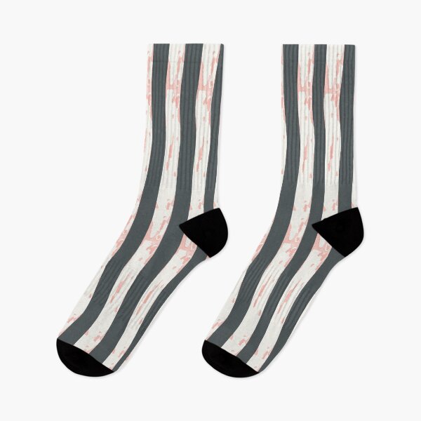 Item preview, Watercolor Tree Trunks: White and Pink Striped Bark on Black designed and sold by ara-designs.