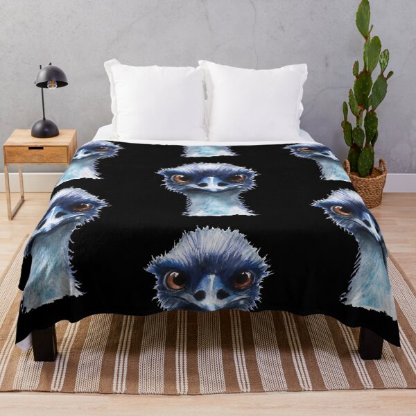 Item preview, Emu bird watercolour painting designed and sold by Funsize-Art.