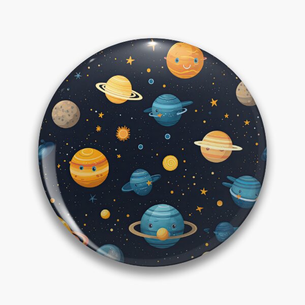 Item preview, cute solar system seamless designed and sold by NatthyDesign.