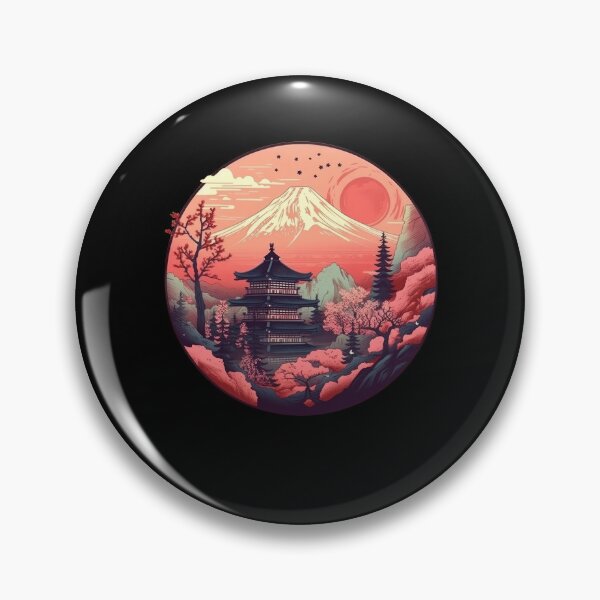 Item preview, Puesta de sol sobre el monte fuji de japón designed and sold by TeePulseMania.