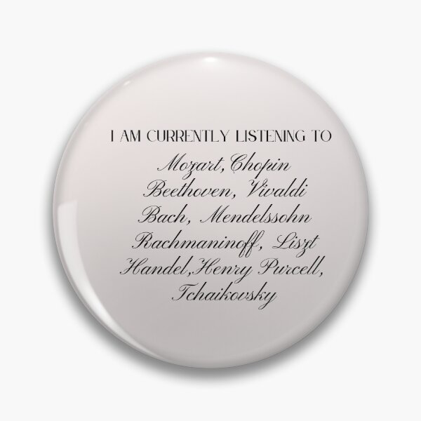 Item preview, I am currently listening to bach, chopin, mozart, ...  designed and sold by Athenasgirl.