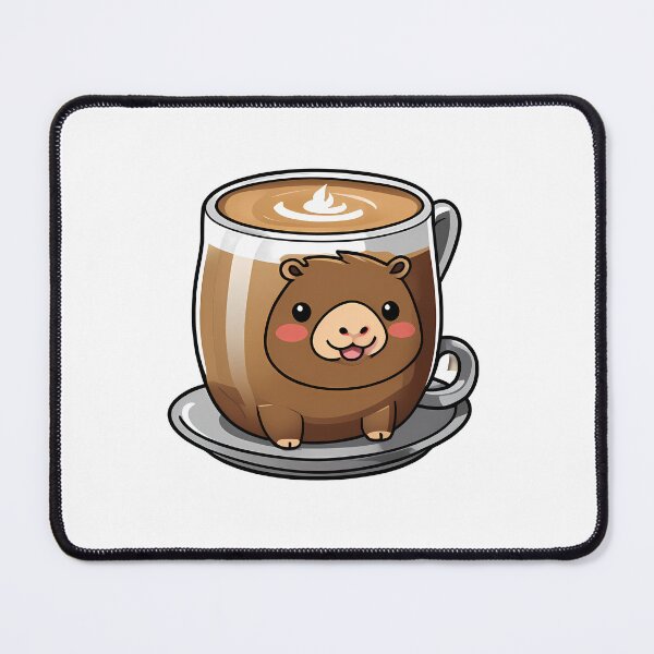 Item preview, Capyccino Bliss: Caffeine and Capybaras designed and sold by Mechanical-Artt.