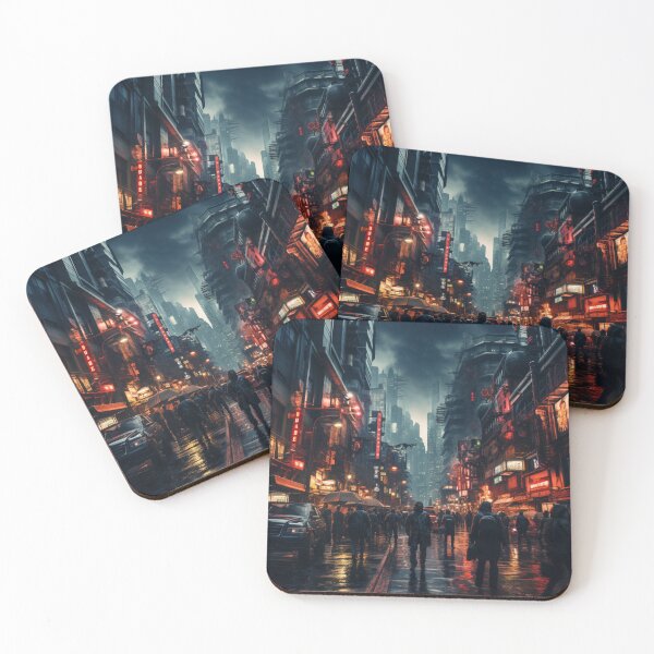 Item preview, modern cityscape  designed and sold by Desiyuchi.