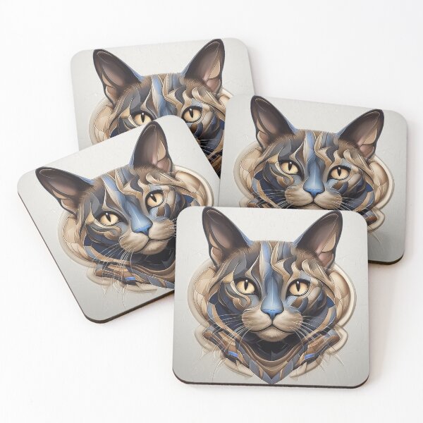 Item preview, Amber-eyed cat designed and sold by aghnadarragh.