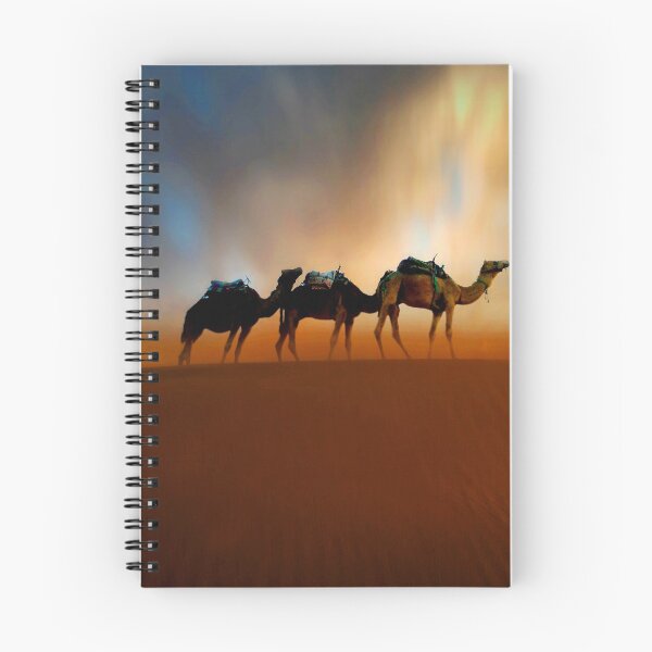 Item preview, ANIMALS #108 - Camel Train on Windy Sandy Dune designed and sold by DEL-Productions.