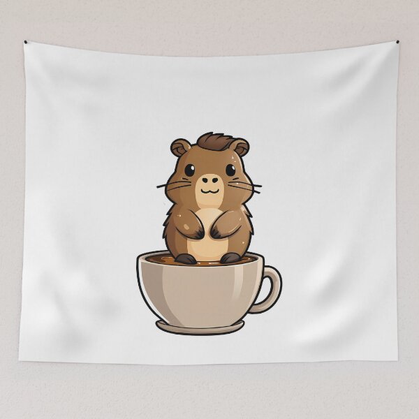 Item preview, Capybara Cafe: Sip the Joy designed and sold by Mechanical-Artt.