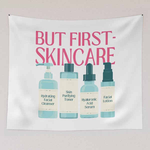 Item preview, Cleanser Toner Serum Lotion Skincare Steps Beauty Secrets designed and sold by ObsidianDaz.