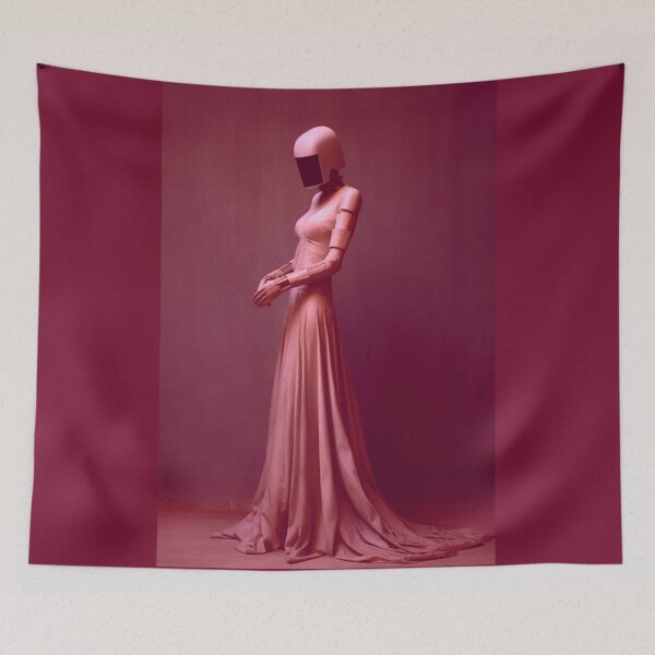 Item preview, Robotic Lady, pink artwork designed and sold by silent-violin.