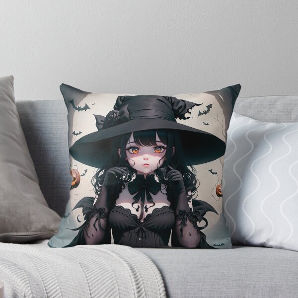Item preview, Kawaii witch with bats and pumpkins designed and sold by Schedel.