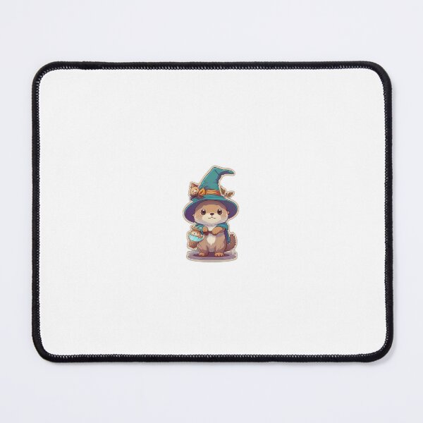 Item preview, Little cute otter with witch hat designed and sold by nanou-creations.