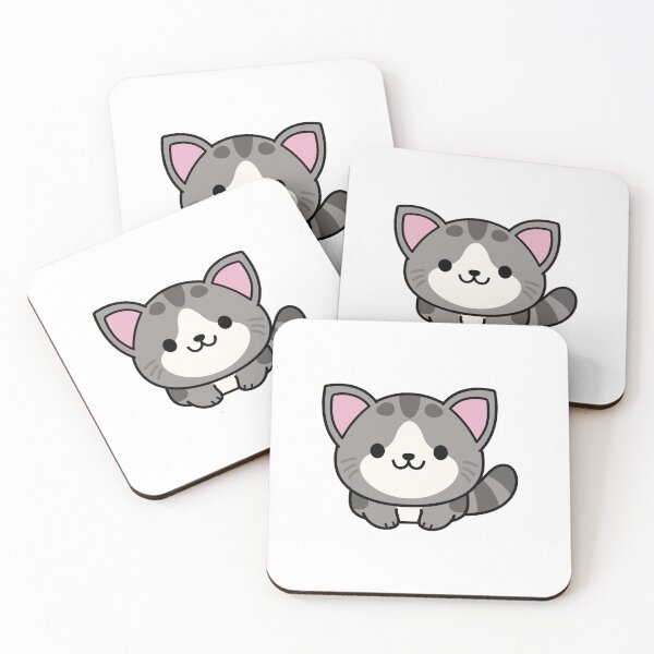 Item preview, Grey and White Cat designed and sold by SideQuestDoodles.
