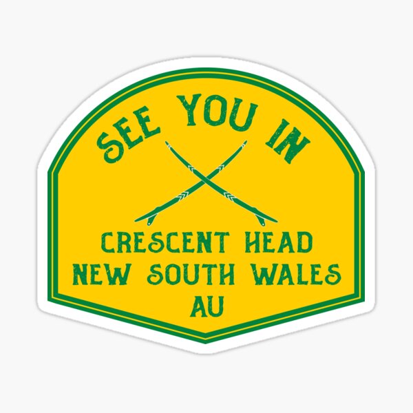 Item preview, Crescent Head-New South Wales-Australia-Green and Gold-See You In Crescent Head designed and sold by defimo.