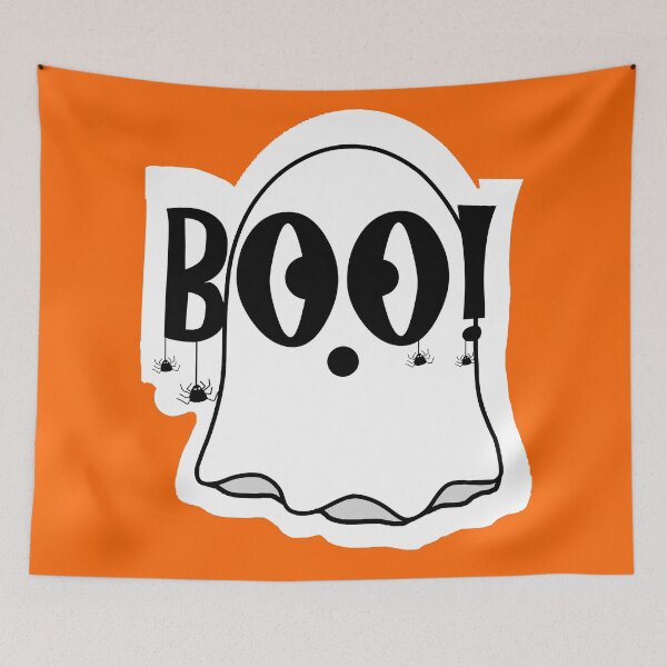 Item preview, Boo! Halloween t-shirt, Ghost Tee, Ghost costume, Trick and Treat, Black and white design, Halloween Ghost top, Ghost Face shirt, Halloween designed and sold by Yarham.