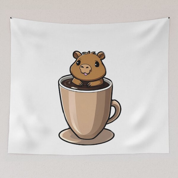 Item preview, Capybara Caffeine Magic designed and sold by Mechanical-Artt.