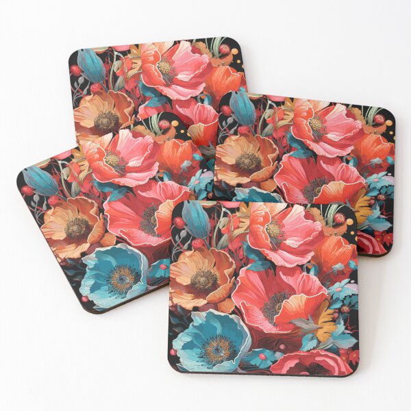 Item preview, Harmony of Poppy Flowers designed and sold by TheFrenchVegan.