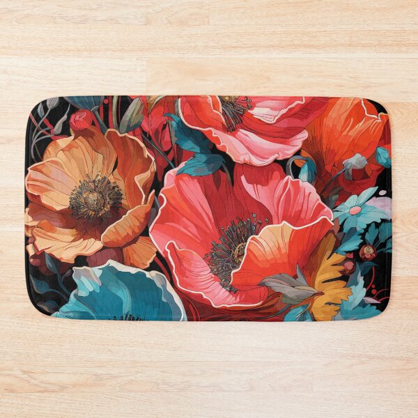 Item preview, Harmony of Poppy Flowers designed and sold by TheFrenchVegan.