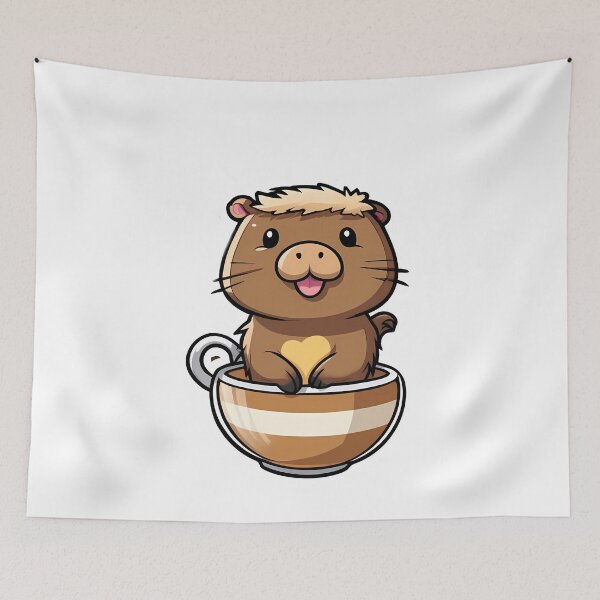 Item preview, Sip, Savor, and Smile with Capyccino designed and sold by Mechanical-Artt.
