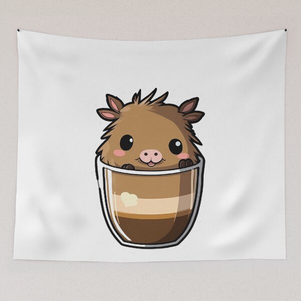 Item preview, Capybara Coffee Break designed and sold by Mechanical-Artt.