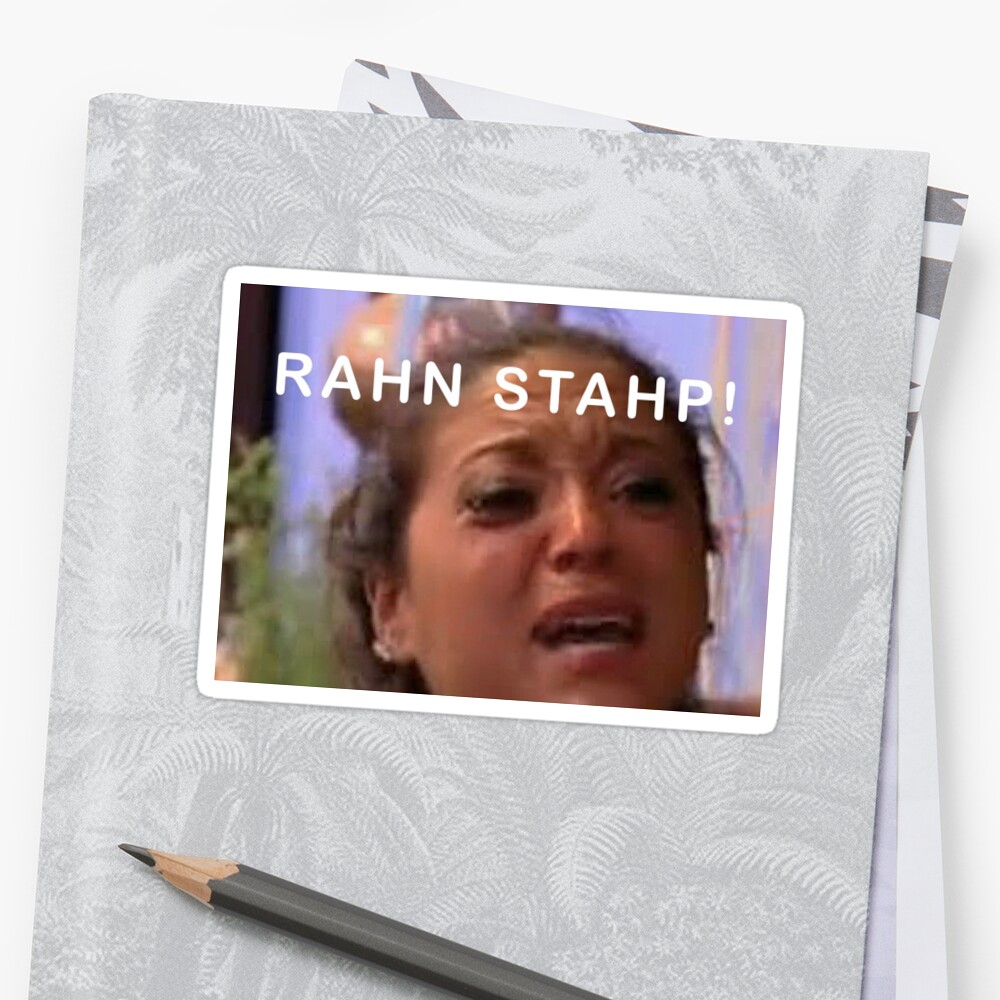 Rahn Stahp Sticker By Mschurm Redbubble