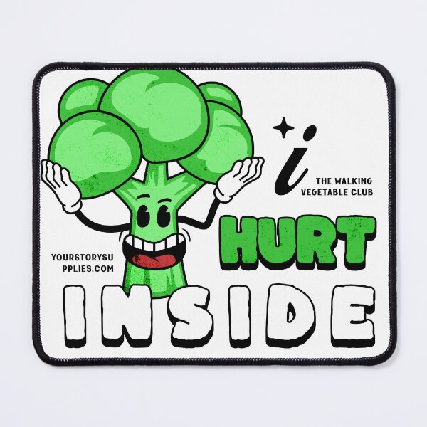 Item preview, I hurt inside, walking vegetable club designed and sold by YourStoryStudio.