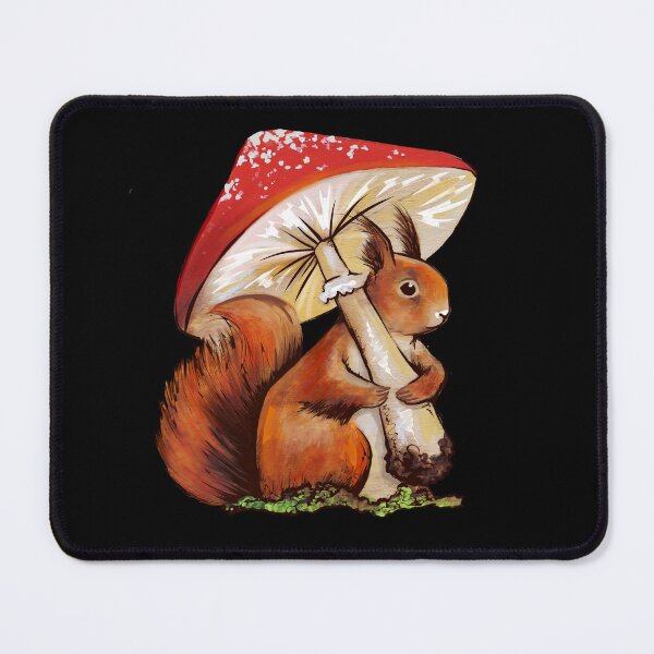 Item preview, red squirrel with muchroom designed and sold by Arctia.