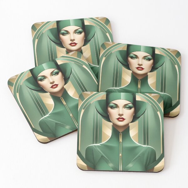 Item preview, Metropolis: Portrait of a woman in the Bauhaus style: art print, clothing, wall decor designed and sold by VonRauenfeld.