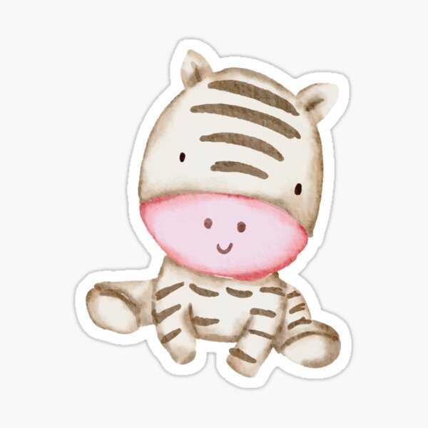 Baby Zebra Sticker