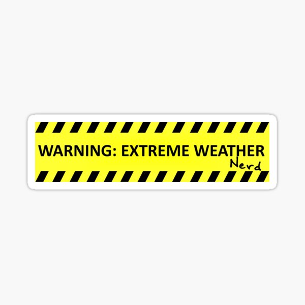 Extreme Weather Nerd Sticker