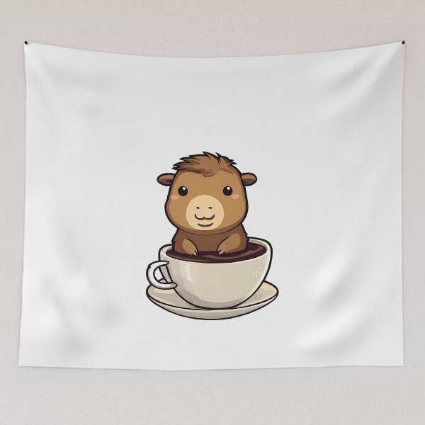 Item preview, Sip & Smile: Capyccino Edition designed and sold by Mechanical-Artt.