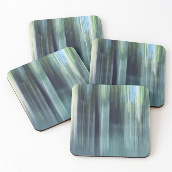 Item preview, Blue Forest Waterfall - Abstract Photograph designed and sold by SunlitColors.