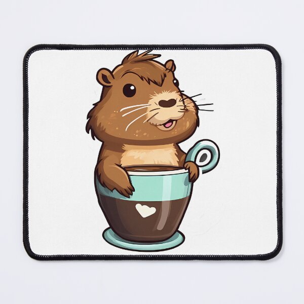 Item preview, Capybara Coffee Art: Pure Joy designed and sold by Mechanical-Artt.