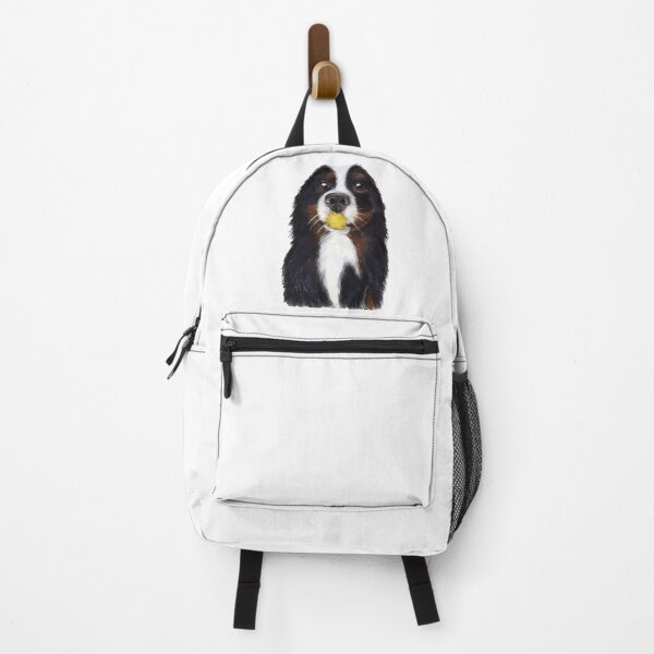 Item preview, Bernese Mountain dog with dandelion in mouth watercolour painting designed and sold by Funsize-Art.