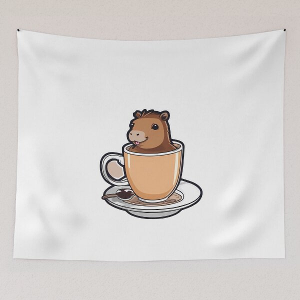 Item preview, Capybara Coffee Moments designed and sold by Mechanical-Artt.