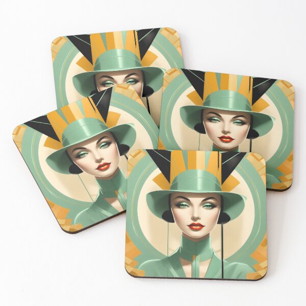 Item preview, Metropolis: Portrait of a woman in the Bauhaus style: art print, clothing, wall decor designed and sold by VonRauenfeld.