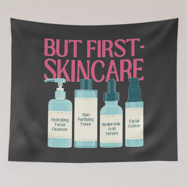 Item preview, Cleanser Toner Serum Lotion Skincare Steps Beauty Secrets designed and sold by ObsidianDaz.