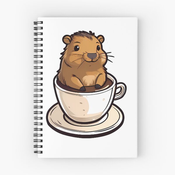 Item preview, Coffee & Capybara Bliss designed and sold by Mechanical-Artt.