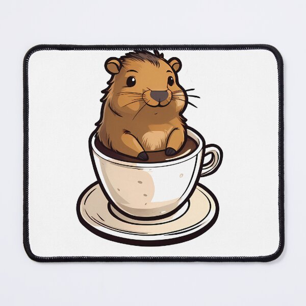 Item preview, Coffee & Capybara Bliss designed and sold by Mechanical-Artt.