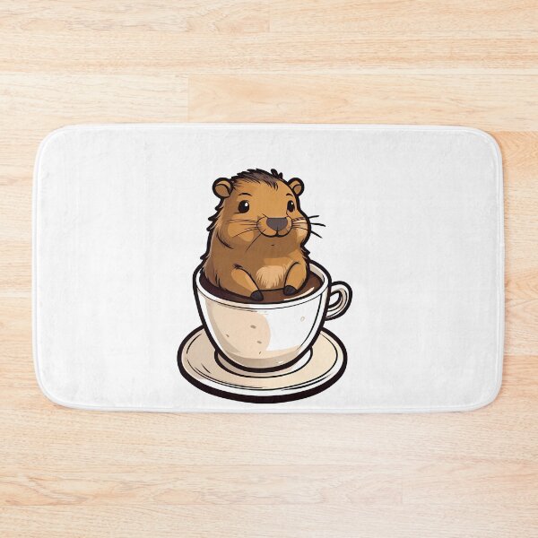 Item preview, Coffee & Capybara Bliss designed and sold by Mechanical-Artt.