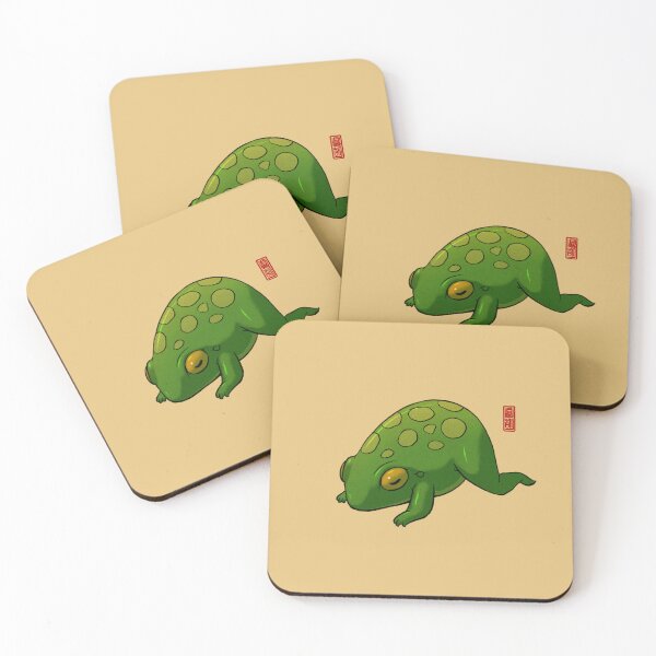 Item preview, cute yoga frog pose mandukasana mood illustration designed and sold by DingHuArt.