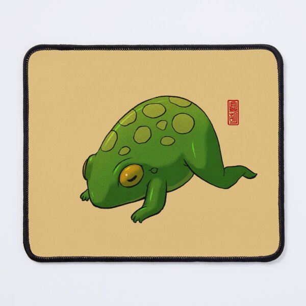 Item preview, cute yoga frog pose mandukasana mood illustration designed and sold by DingHuArt.