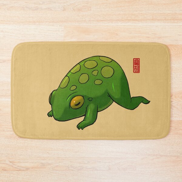 Item preview, cute yoga frog pose mandukasana mood illustration designed and sold by DingHuArt.