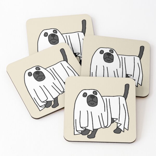 Item preview, Boo Sheet Halloween Dog designed and sold by ellenhenry.