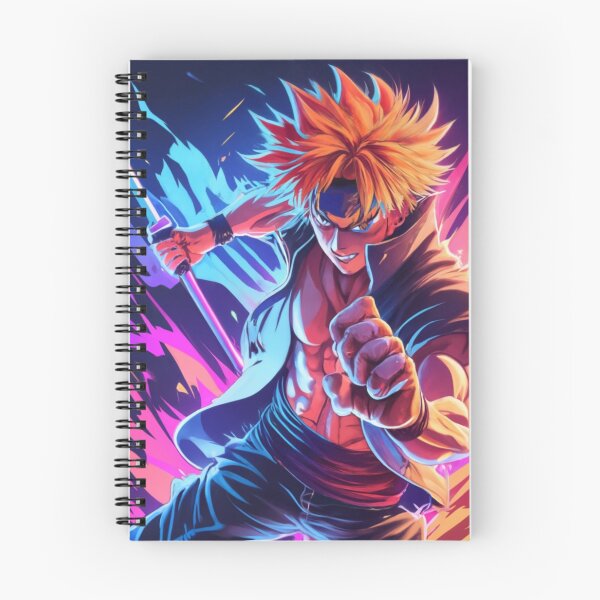 Item preview, "Neon Battle Stance: Anime Gojo in Fight Mode" designed and sold by AyushAIImage01.
