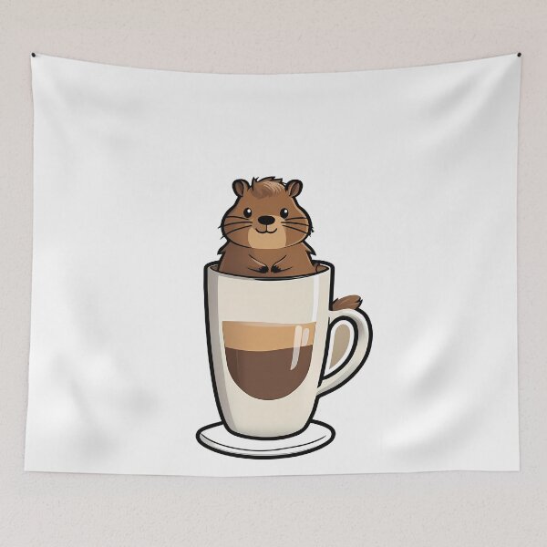 Item preview, Sip & Admire: Capyccino Edition designed and sold by Mechanical-Artt.