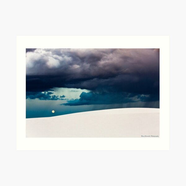 Stormy Evening at White Sands National Monument Art Print