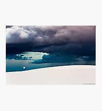 Stormy Evening at White Sands National Monument Photographic Print