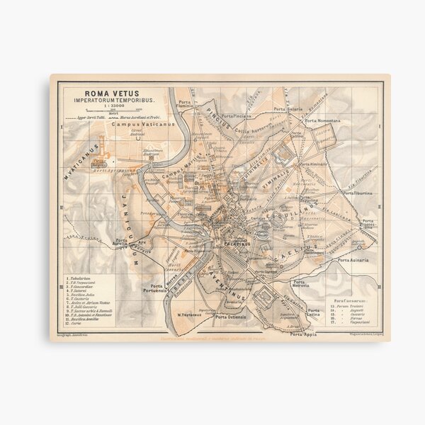 Item preview, Ancient Rome Italy Map Print designed and sold by VoyagerVintage.